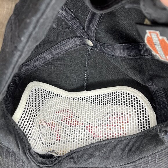 Harley-Davidson Motorcycle Strap Back Embroidered Hat - USA Made Ball Cap - Picture 11 of 12